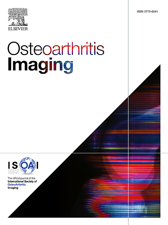 Go to journal home page - Osteoarthritis Imaging